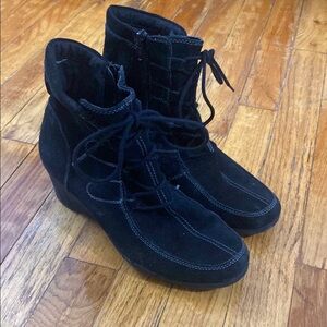 Aerosols Black Suede Ankle Boots